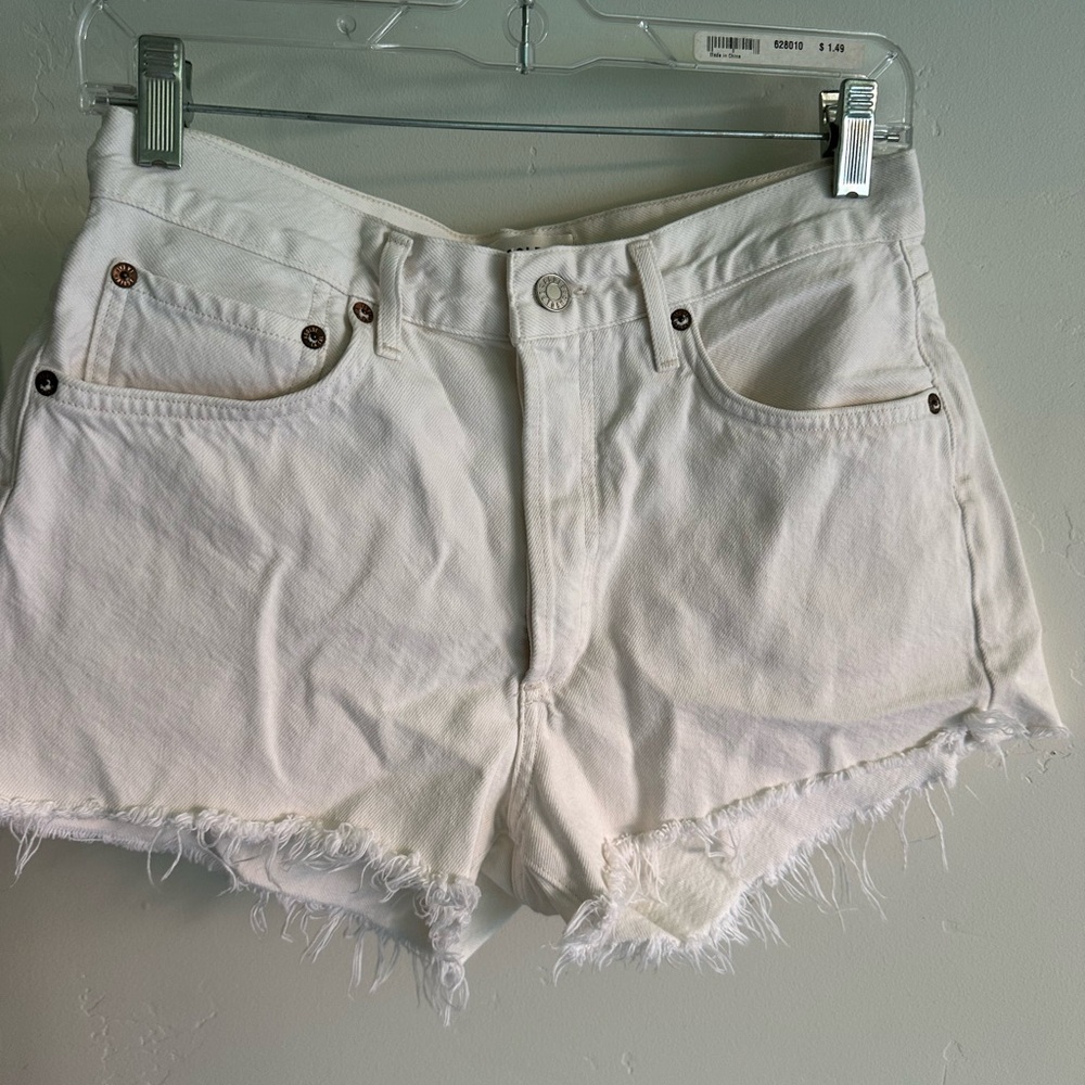 White Denim Women Shorts
